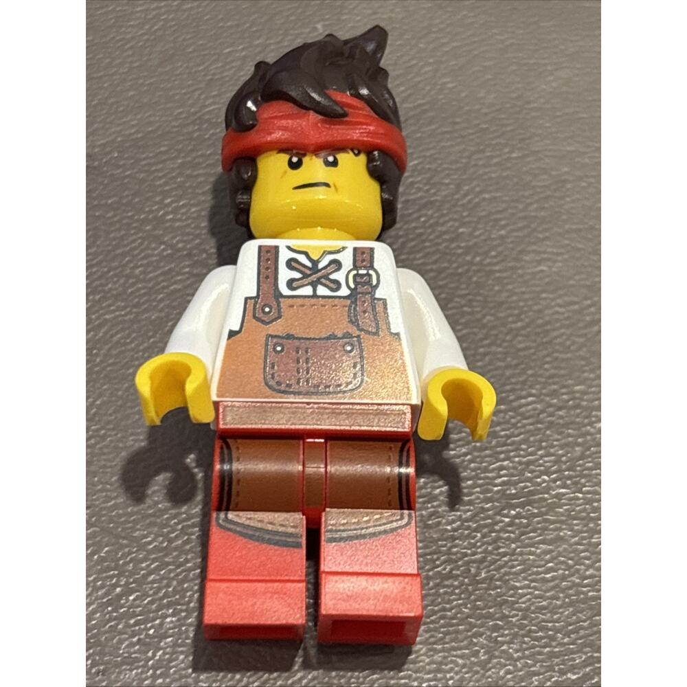 Lego Ninjago Kai Minifigure #njo1008 Blacksmith Dark Orange Apron Brand New